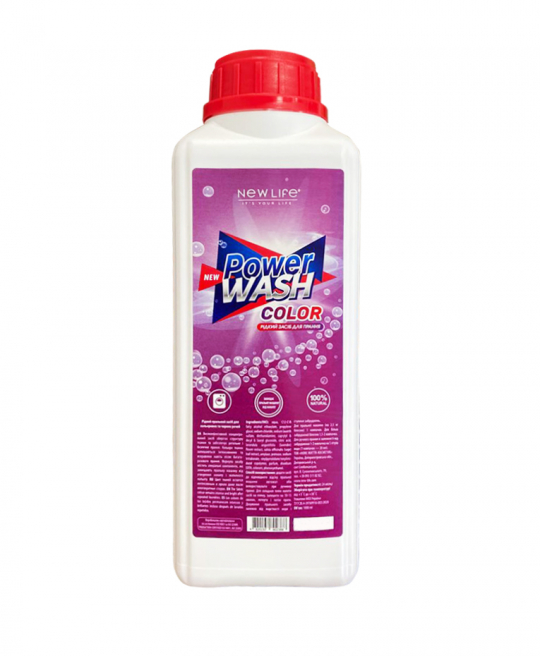 Рідкий засіб для прання кольорового POWER WASH COLOR | 1000 ml